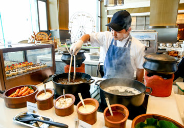Sheraton Manila has expanded its spread at S Kitchen, aptly dubbed Sunday Fiesta that features paella-stuffed lechon and spicy goat kaldereta