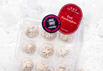Din Tai Fung’s signature dishes like shrimp and pork wontons and shumai are also available. And so is the Taiwanese brand’s pork xiaolongbao