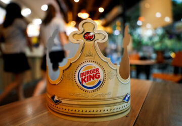 FILE PHOTO: A paper crown is seen at a Burger King restaurant in Bangkok, Thailand, August 26, 2020.