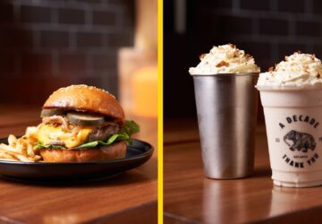 Elephant Grounds Cheeseburger and milkshakes