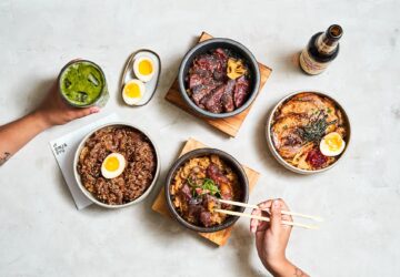 Ginza Gyu donburi bowl spread