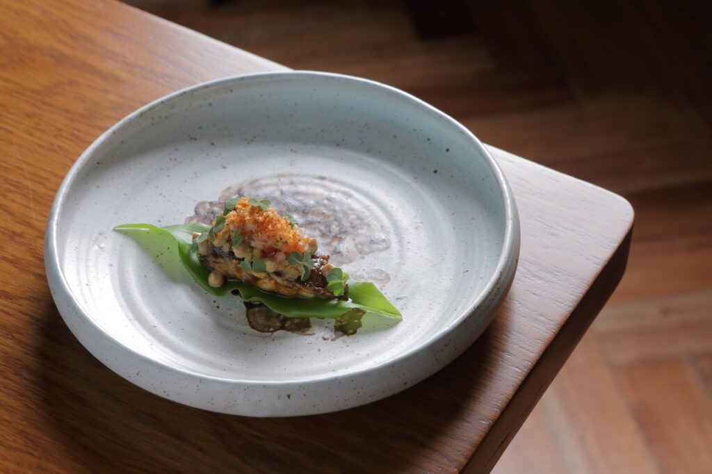 From the Hapag tasting menu: Inasal (pitik lobster inasal, pineapple salsa with pinakurat, sukang iloko aioli, smoked butter)